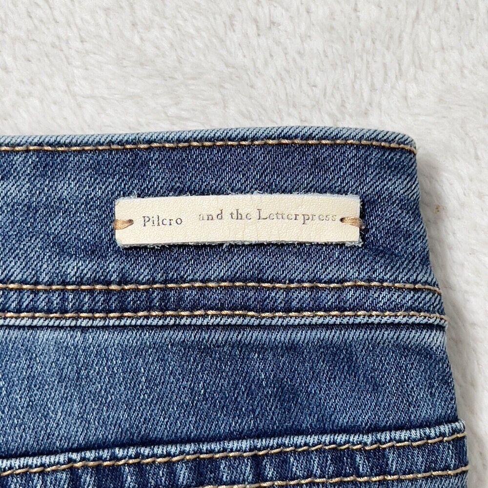 Anthropologie Pilcro Utility High Rise Cropped Bootcut Jeans Women Sz 32 - Picture 9 of 16